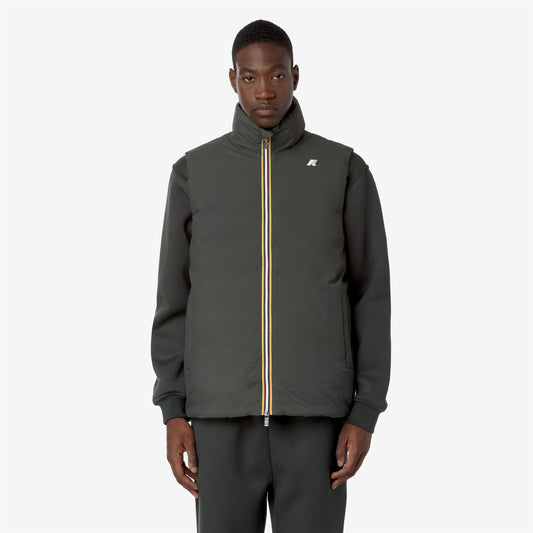 VALEN ST THERMO DOUBLE - Vestes - Court - Homme - GREEN BLACKISH -Black Pure