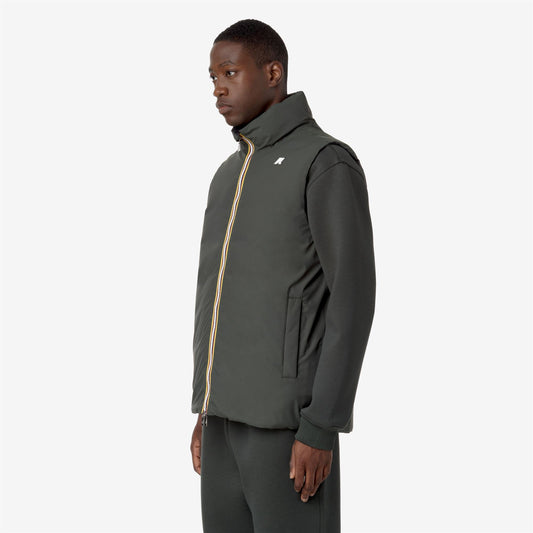 VALEN ST THERMO DOUBLE - Vestes - Court - Homme - GREEN BLACKISH -Black Pure