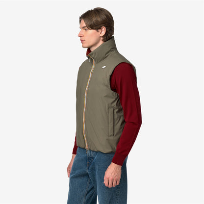 VALEN ST THERMO DOUBLE - Vestes - Court - Homme - Green Army-Red Dk Chili
