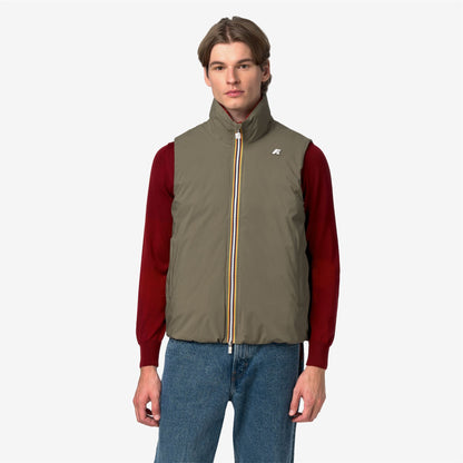 VALEN ST THERMO DOUBLE - Vestes - Court - Homme - Green Army-Red Dk Chili