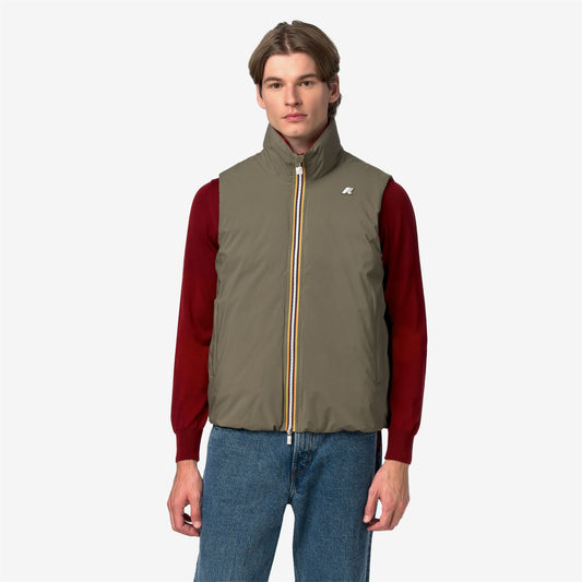 VALEN ST THERMO DOUBLE - Vestes - Court - Homme - Green Army-Red Dk Chili