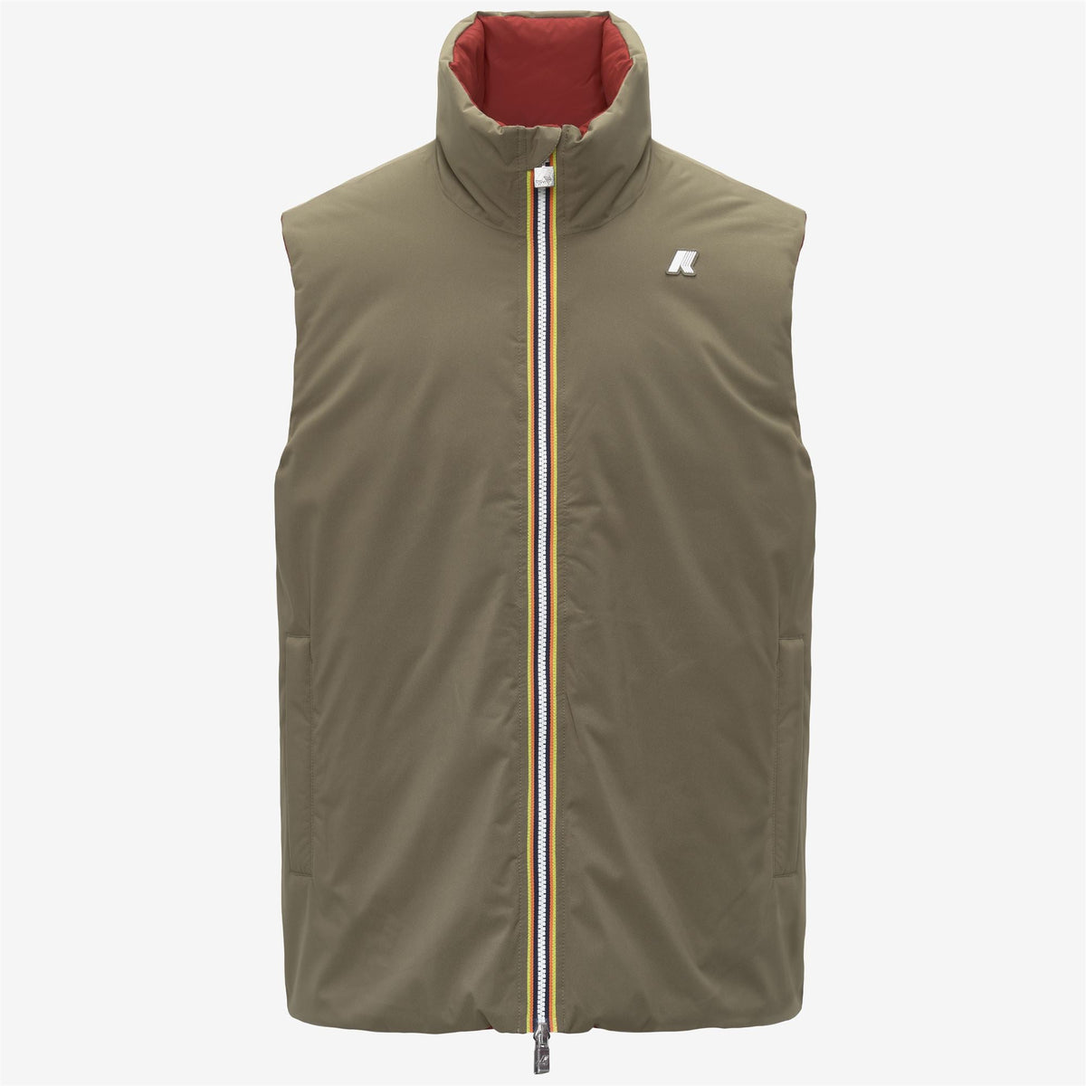 VALEN ST THERMO DOUBLE - Vestes - Court - Homme - Green Army-Red Dk Chili