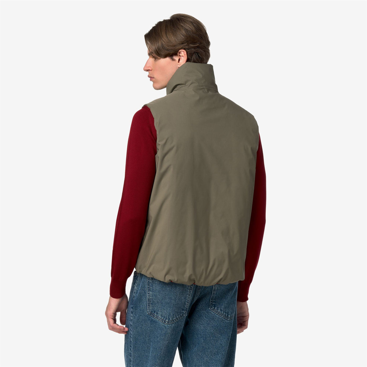 VALEN ST THERMO DOUBLE - Vestes - Court - Homme - Green Army-Red Dk Chili