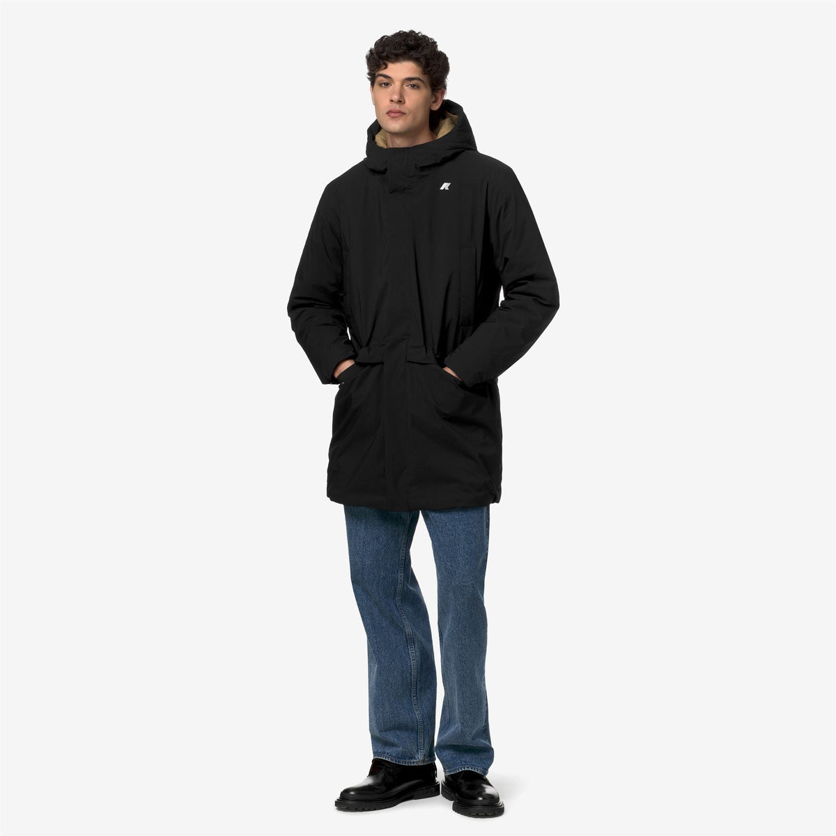 JARNO ST THERMO - Vestes - Longueur 3/4 - Homme - Black Pure-Beige Khaki