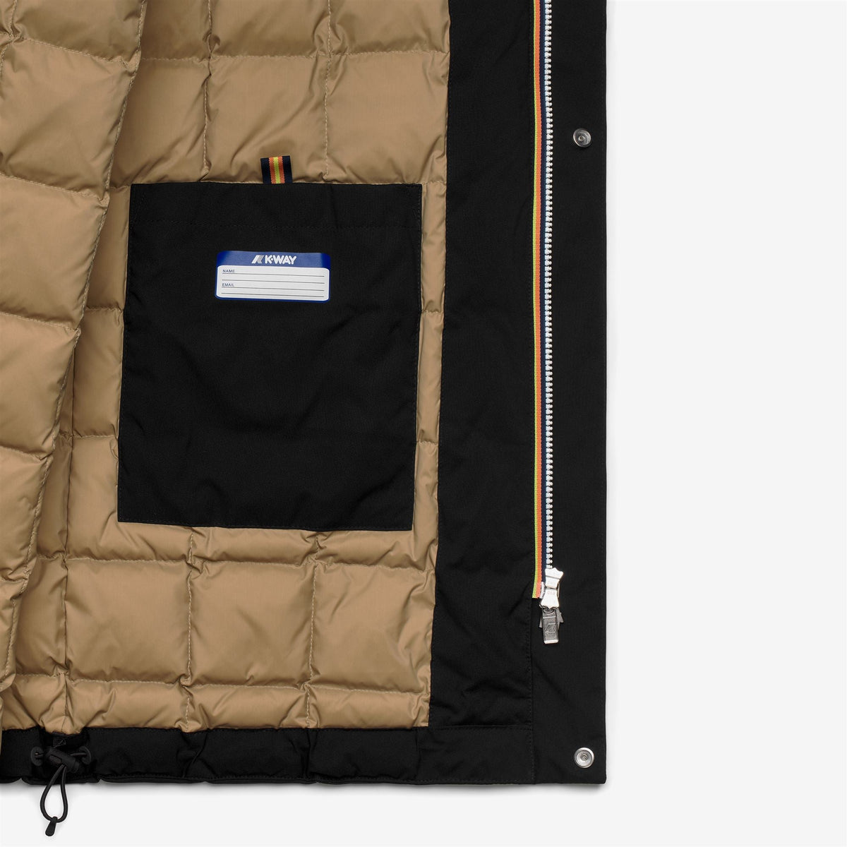 JARNO ST THERMO - Vestes - Longueur 3/4 - Homme - Black Pure-Beige Khaki