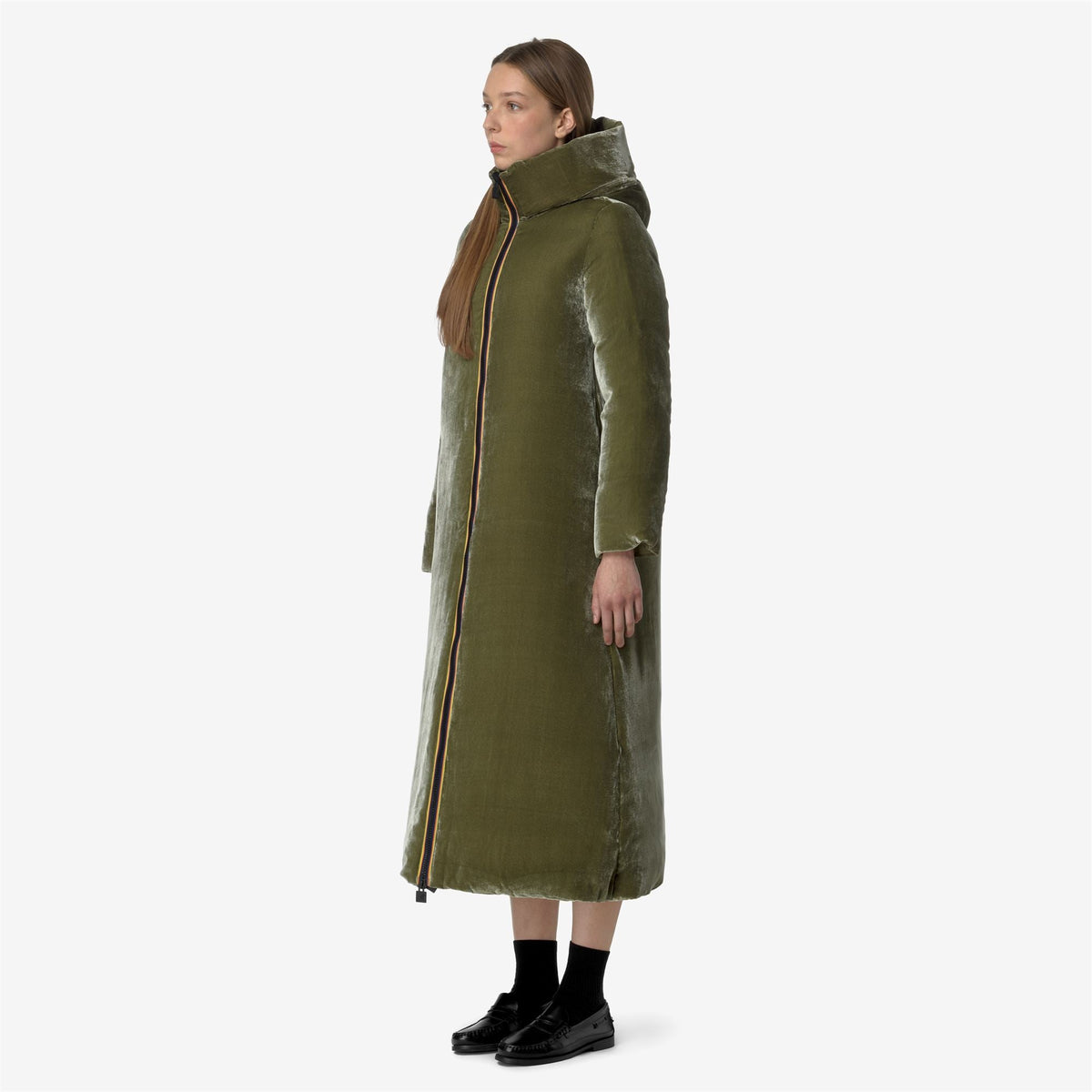 ORLEN VELVET THERMO DOUBLE - Vestes - Long - Femme - Green Winter