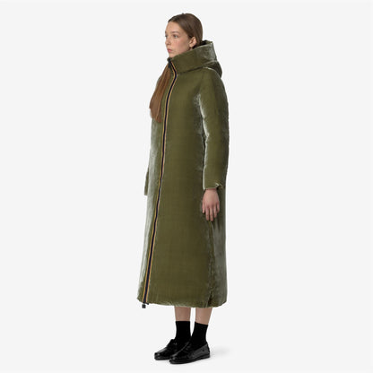 ORLEN VELVET THERMO DOUBLE - Vestes - Long - Femme - Green Winter