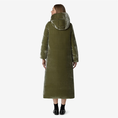 ORLEN VELVET THERMO DOUBLE - Vestes - Long - Femme - Green Winter