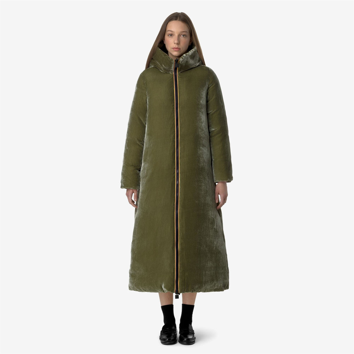 ORLEN VELVET THERMO DOUBLE - Vestes - Long - Femme - Green Winter