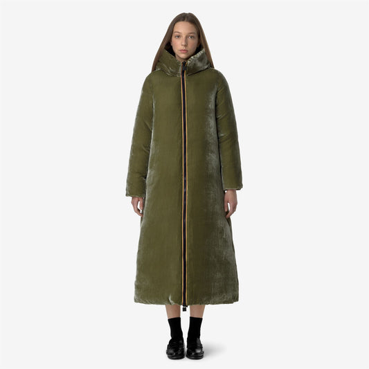 ORLEN VELVET THERMO DOUBLE - Vestes - Long - Femme - Green Winter