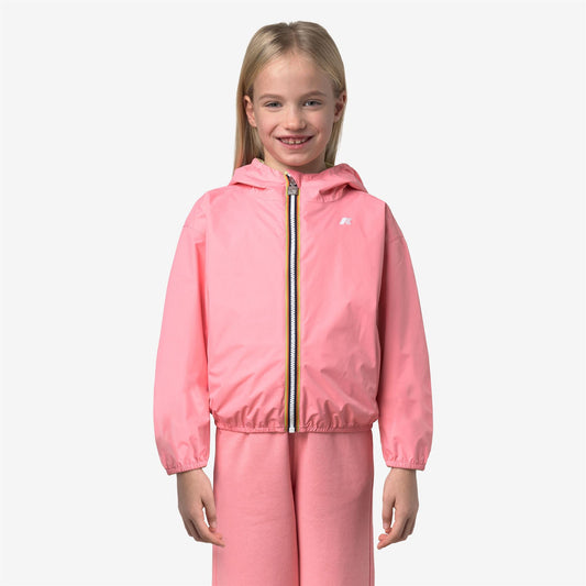 P. LAURETTE PLUS.2 DOUBLE - Vestes - Court - Fille - Pink Geranium-Yellow Lime