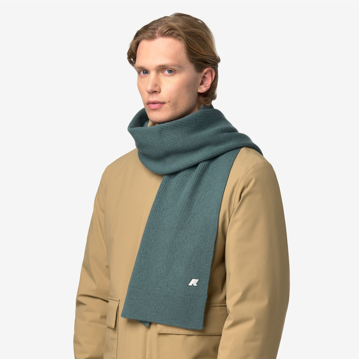 ETIENNE CARDIGAN STITCH WOOL - Écharpes - Écharpe - Unisexe - Green Balsam