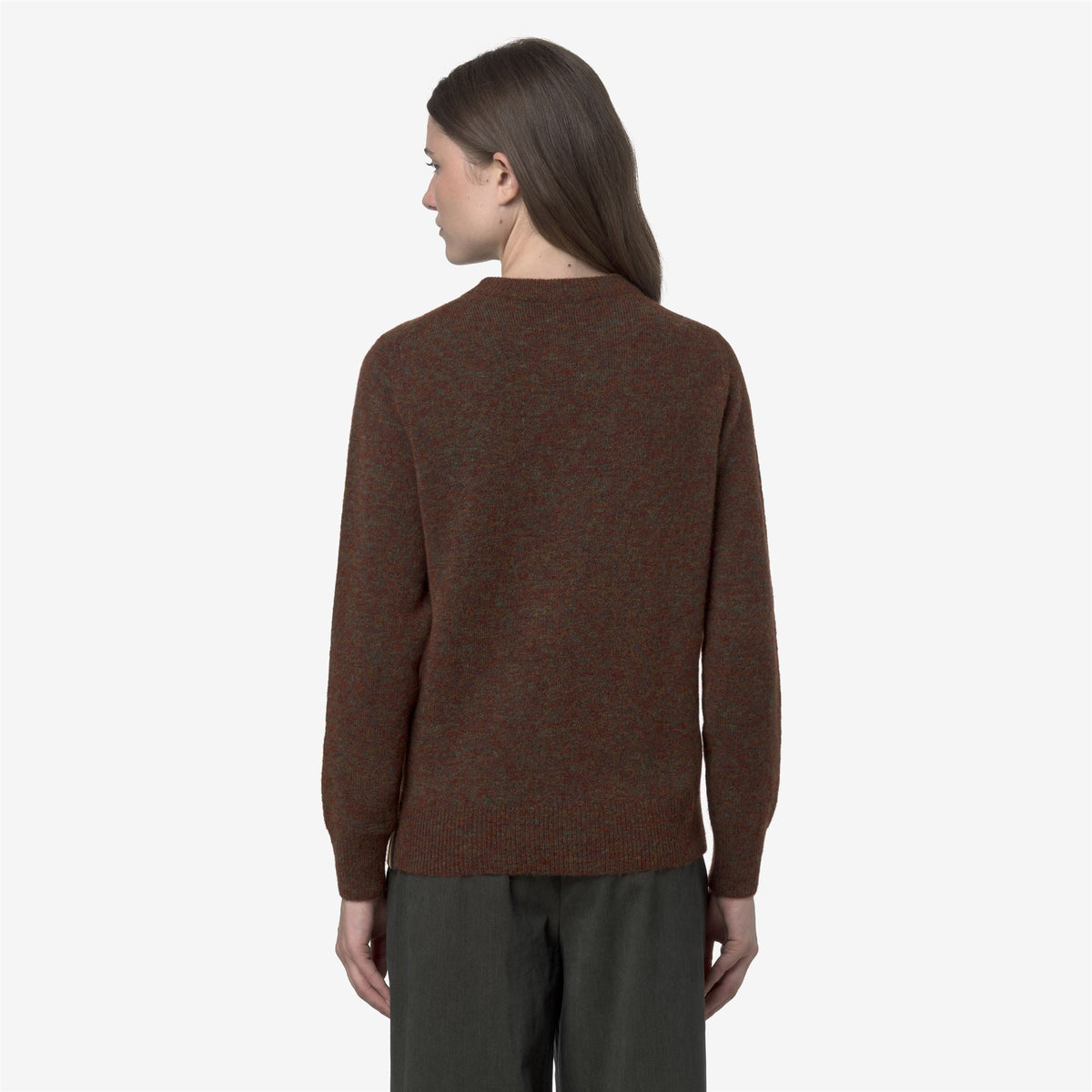 CLARISSE WOOL STRETCH - Maille - Pull-over - Femme - Brown Coffee Mix