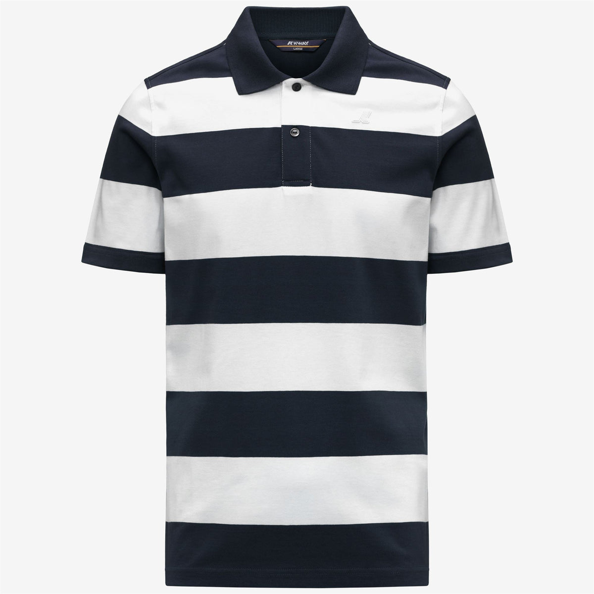 LAYO-MID JERSEY YARN DYED - Polos - Polo - Homme - White-Blue Depth