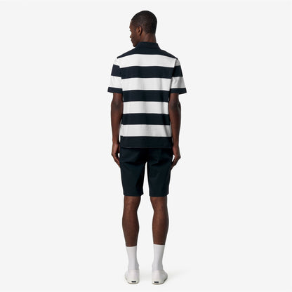 LAYO-MID JERSEY YARN DYED - Polos - Polo - Homme - White-Blue Depth