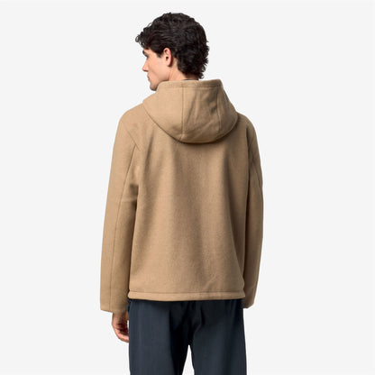 CLAUDEL WOOL BONDED DOUBLE - Vestes - Milieu - Homme - Beige Khaki-Blue Depth