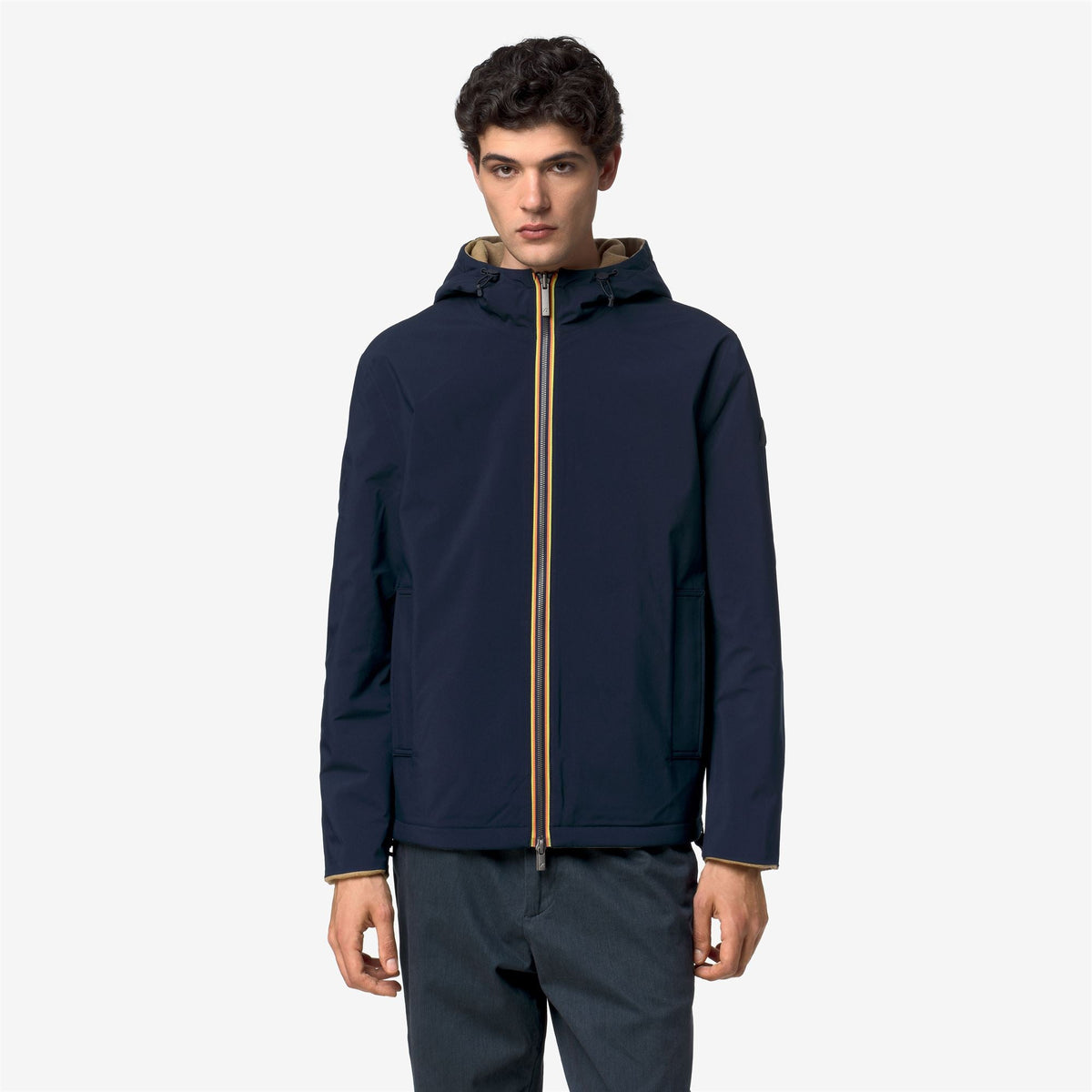 CLAUDEL WOOL BONDED DOUBLE - Vestes - Milieu - Homme - Beige Khaki-Blue Depth