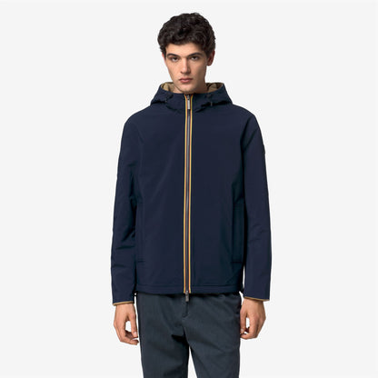 CLAUDEL WOOL BONDED DOUBLE - Vestes - Milieu - Homme - Beige Khaki-Blue Depth