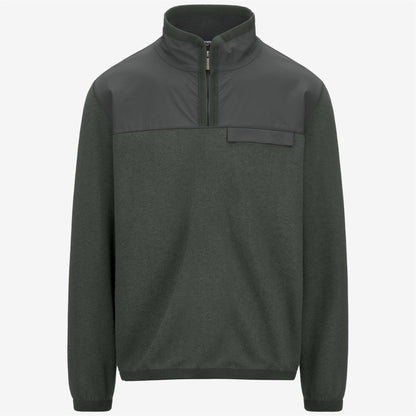 FLEURY WOOL NYLON MIX - Polaire - Pull-over - Homme - GREEN BLACKISH -Blue Airforce