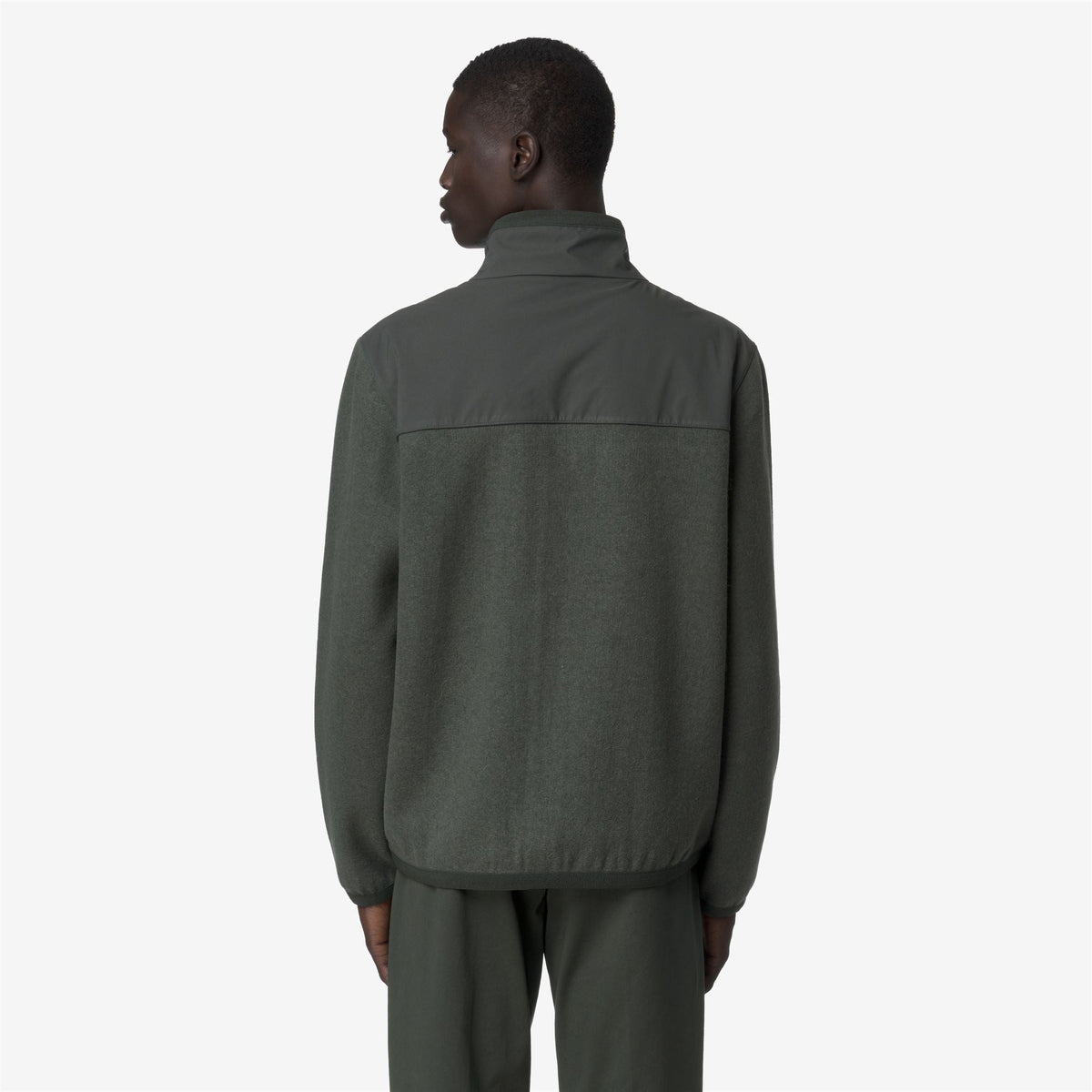 FLEURY WOOL NYLON MIX - Polaire - Pull-over - Homme - GREEN BLACKISH -Blue Airforce