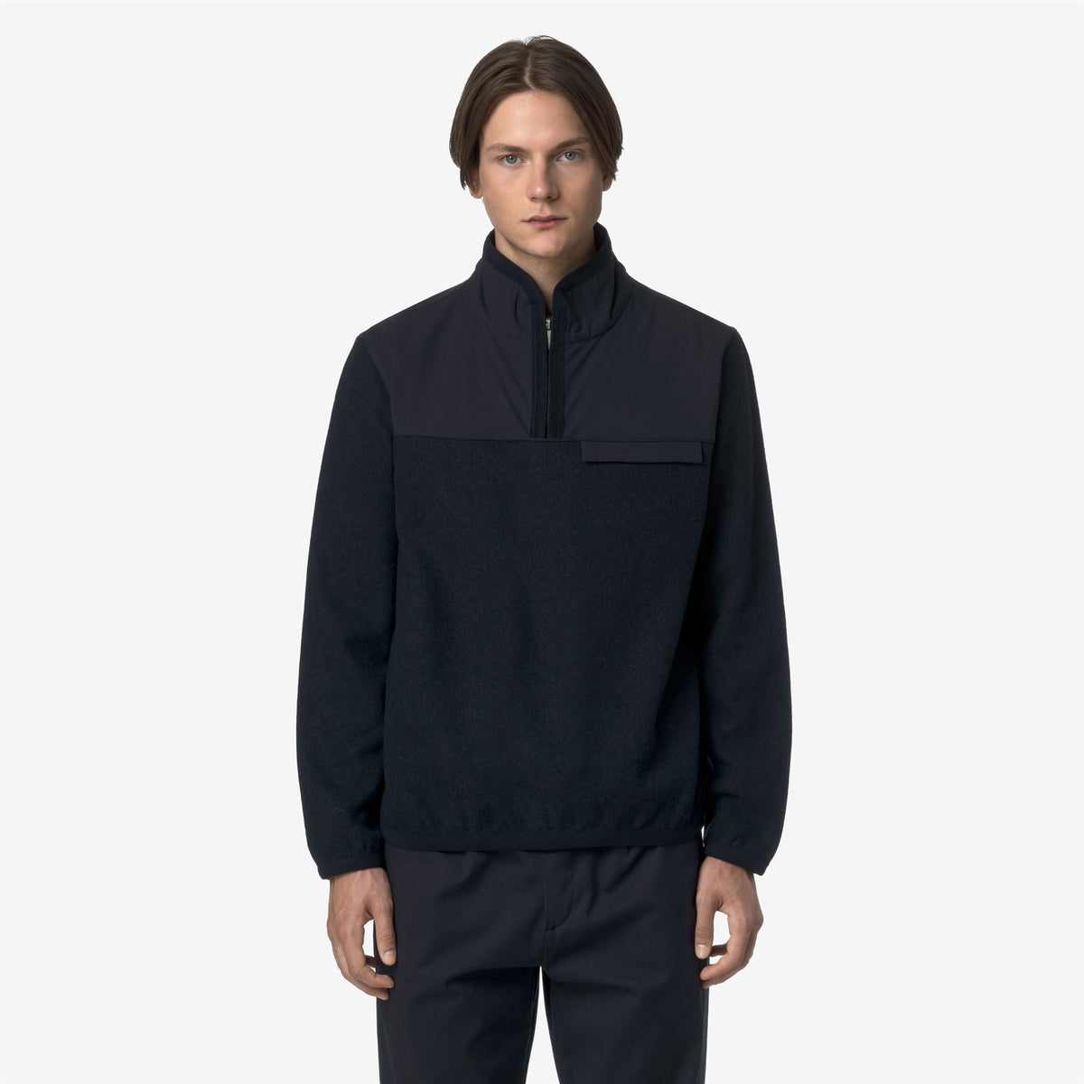 FLEURY WOOL NYLON MIX - Polaire - Pull-over - Homme - Blue Depth-Blue Airforce