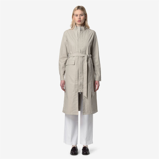 HORIEN NATURAL BLEND - Vestes - Long - Femme - BEIGE LT COMBO-BEIGE LT