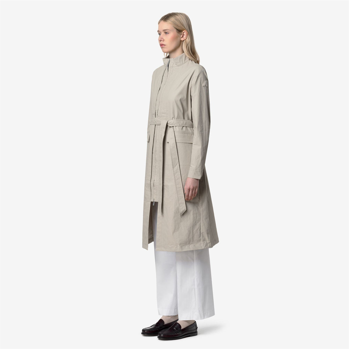HORIEN NATURAL BLEND - Vestes - Long - Femme - BEIGE LT COMBO-BEIGE LT