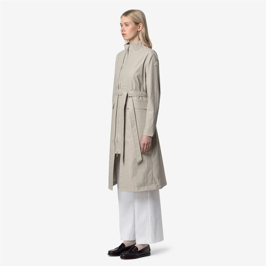 HORIEN NATURAL BLEND - Vestes - Long - Femme - BEIGE LT COMBO-BEIGE LT