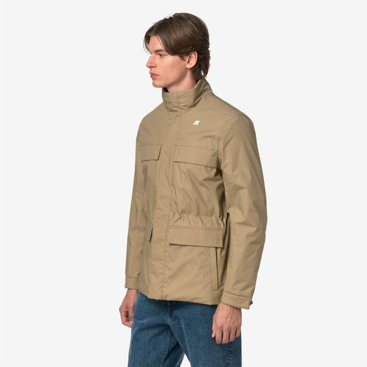 MANUENE WARM MICRO CANVAS - Vestes - Milieu - Homme - Beige Khaki