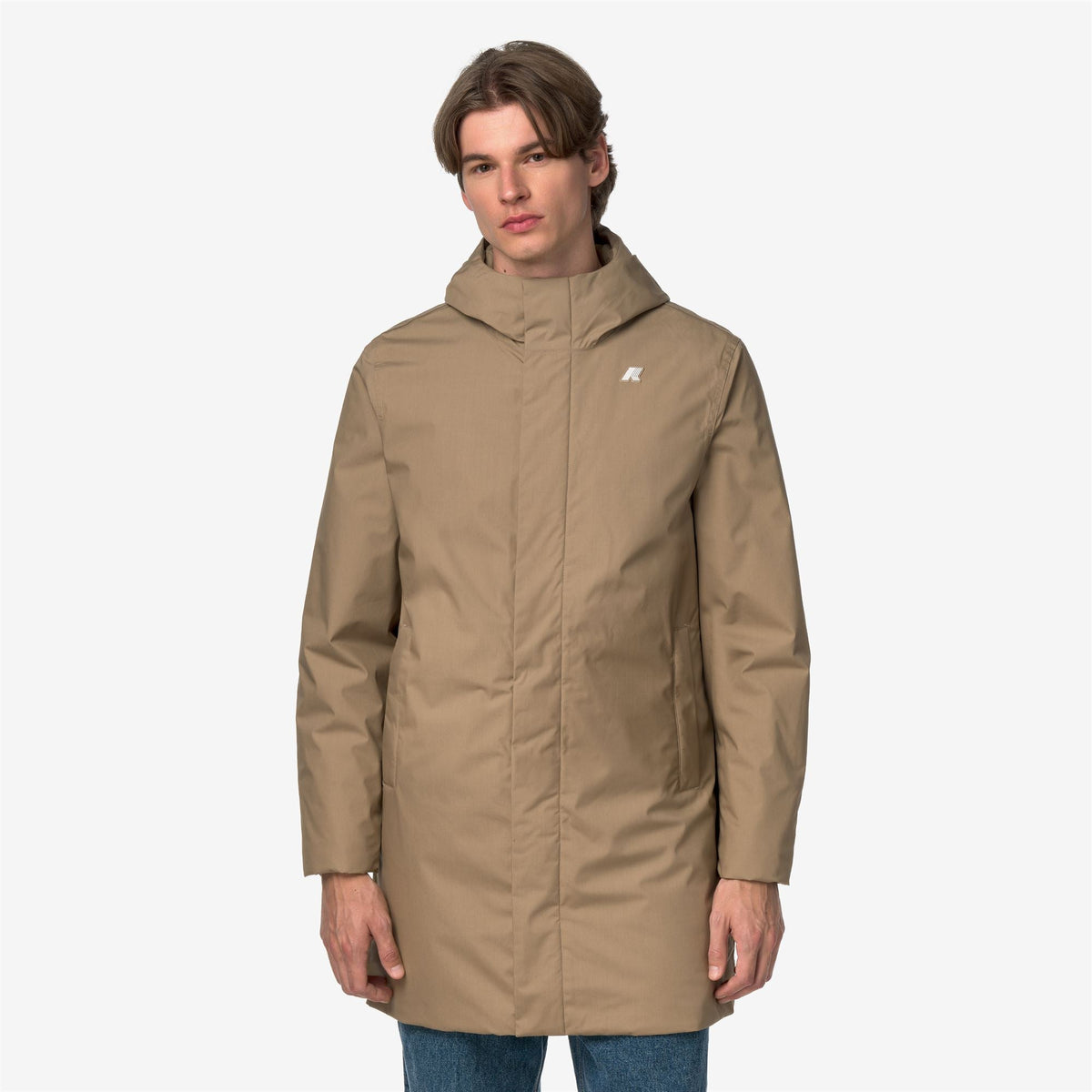 THOMAS WARM MICRO CANVAS - Vestes - Long - Homme - Beige Khaki