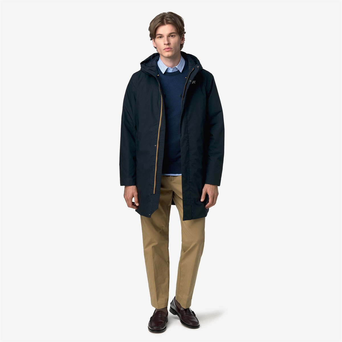 THOMAS WARM MICRO CANVAS - Vestes - Long - Homme - Blue Depth
