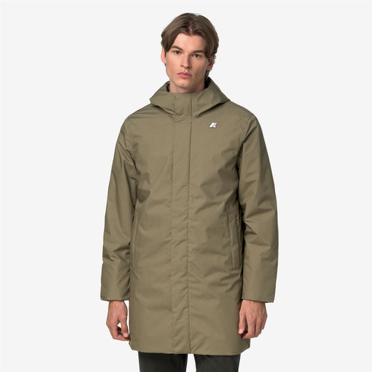 THOMAS WARM MICRO CANVAS - Vestes - Long - Homme - Green Army
