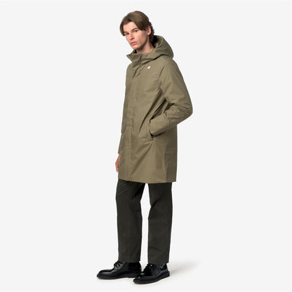 THOMAS WARM MICRO CANVAS - Vestes - Long - Homme - Green Army