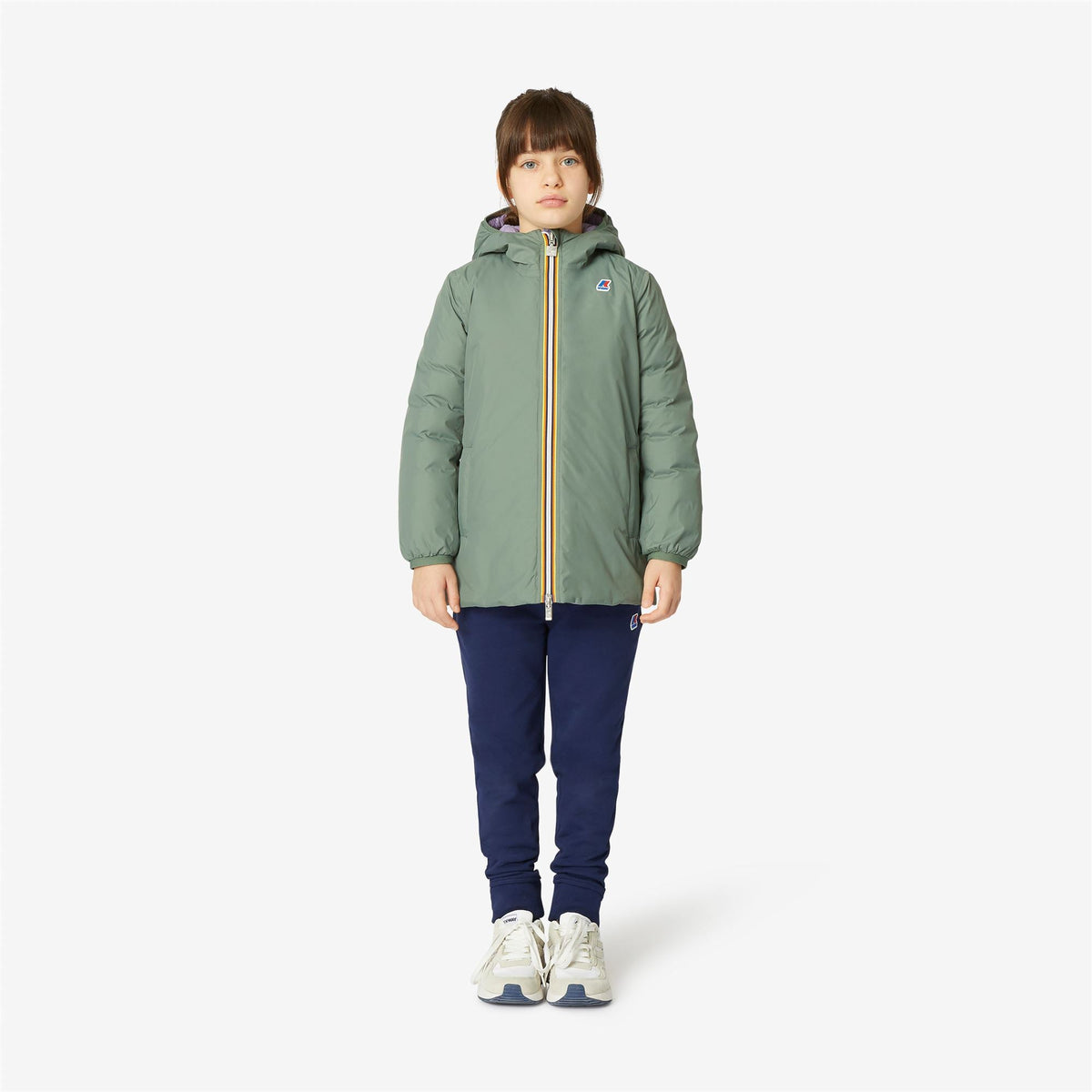 P. SOPHIE THERMO PLUS.2 DOUBLE - Vestes - Milieu - Fille - Green Laurel-Violet Lavender