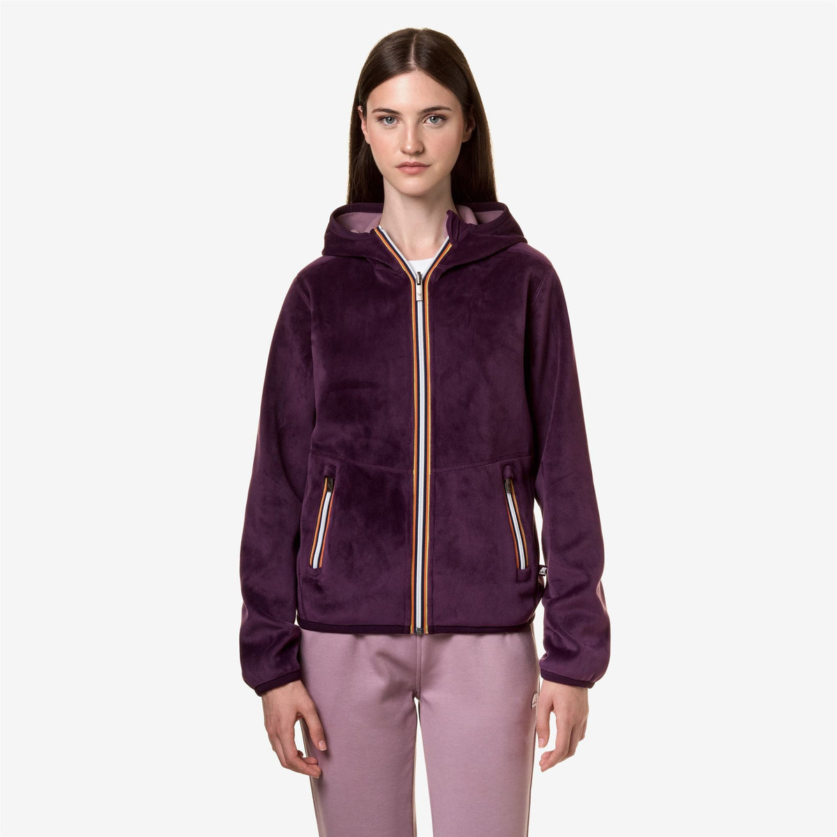 LILY VELOUR POLAR DOUBLE - Polaire - Veste - Femme - Violet P-Violet D