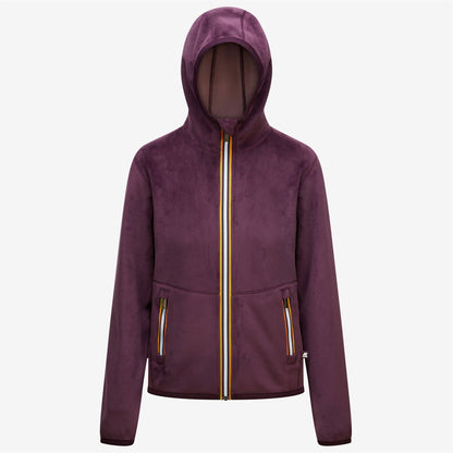 LILY VELOUR POLAR DOUBLE - Polaire - Veste - Femme - Violet P-Violet D