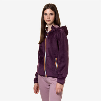 LILY VELOUR POLAR DOUBLE - Polaire - Veste - Femme - Violet P-Violet D