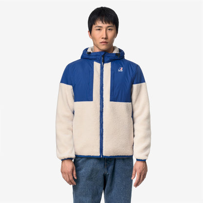 SAMSON 4.0 ORSETTO - Polaire - Sweat à capuche zippé intégral - Unisexe - Blue Royal Marine-White Tofu