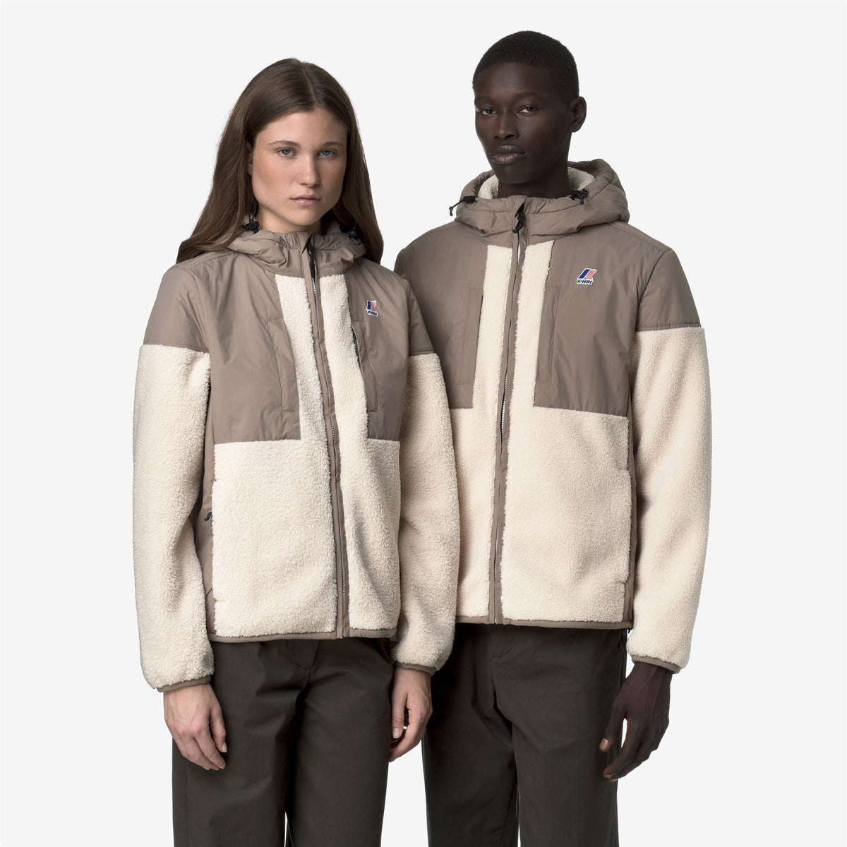 SAMSON 4.0 ORSETTO - Polaire - Sweat à capuche zippé intégral - Unisexe - Beige Taupe-Ecru
