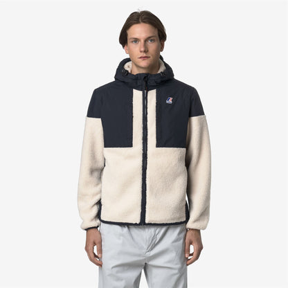 SAMSON 4.0 ORSETTO - Polaire - Sweat à capuche zippé intégral - Unisexe - Blue Depth-Ecru