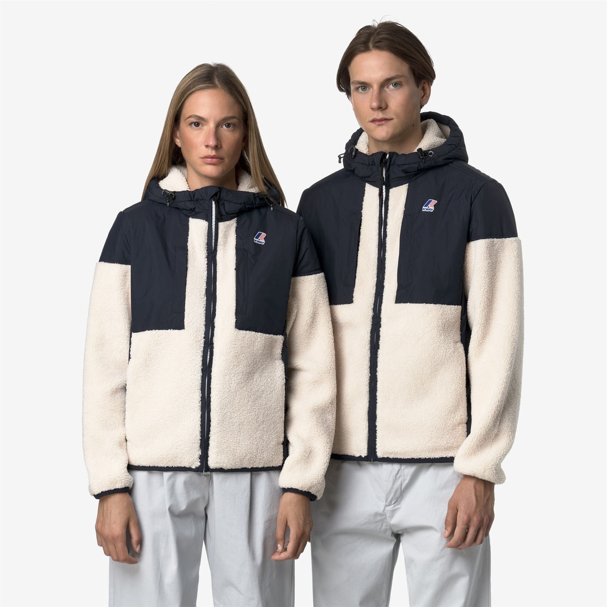 SAMSON 4.0 ORSETTO - Polaire - Sweat à capuche zippé intégral - Unisexe - Blue Depth-Ecru