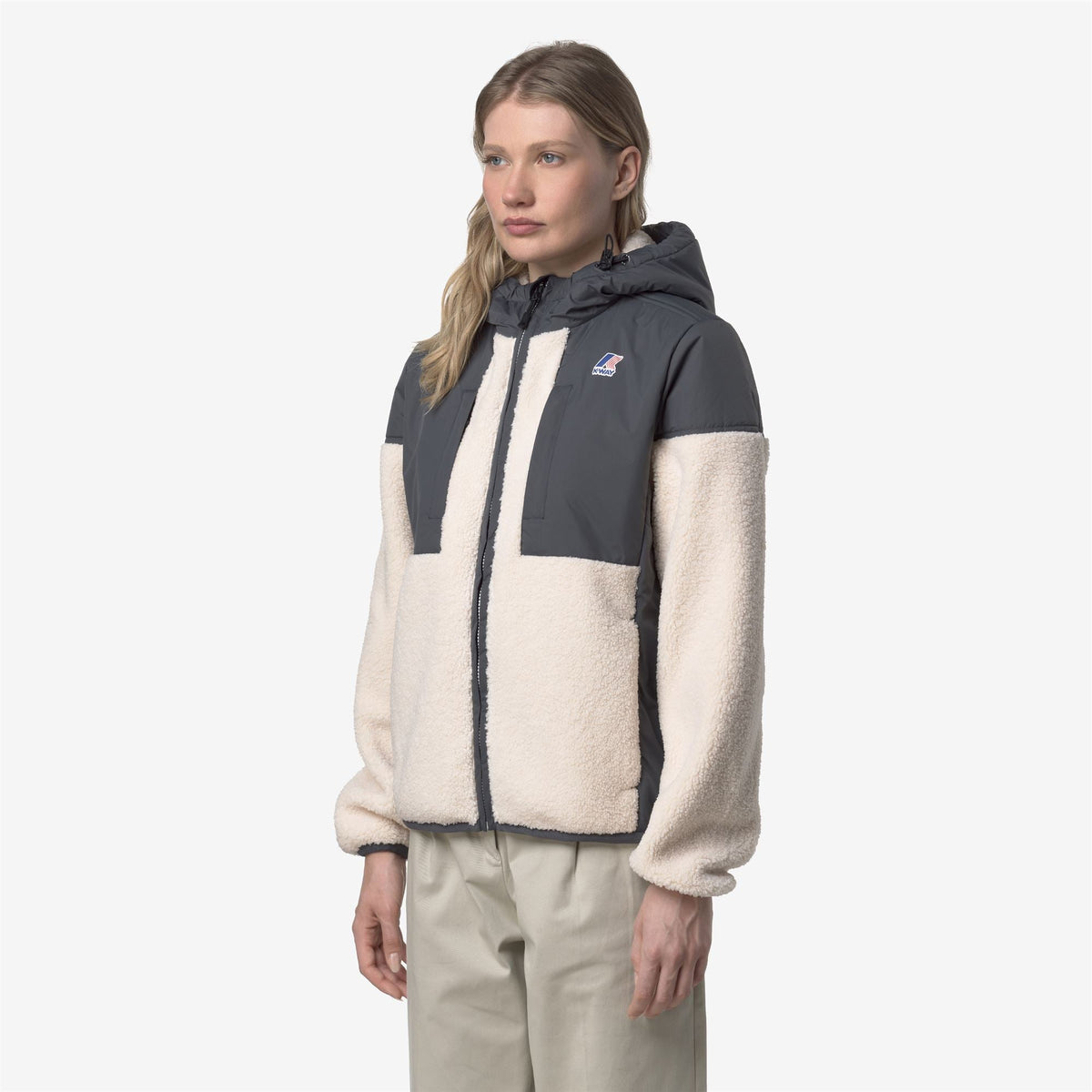 SAMSON 4.0 ORSETTO - Polaire - Sweat à capuche zippé intégral - Unisexe - Grey Shadow Dk-Ecru