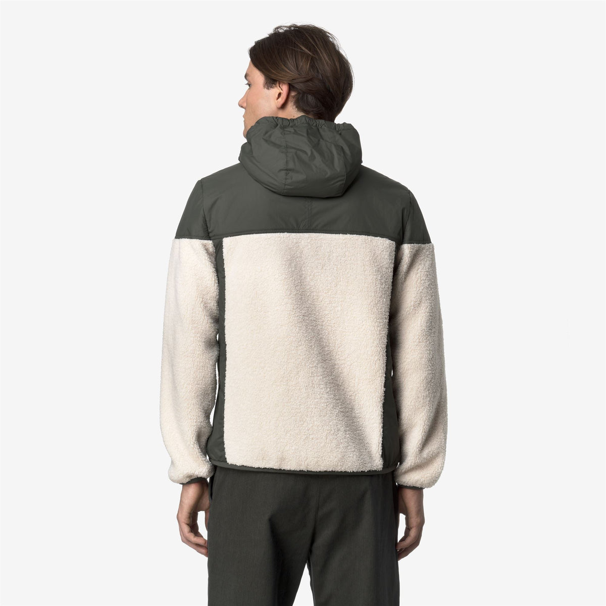 SAMSON 4.0 ORSETTO - Polaire - Sweat à capuche zippé intégral - Unisexe - GREEN BLACKISH--Ecru