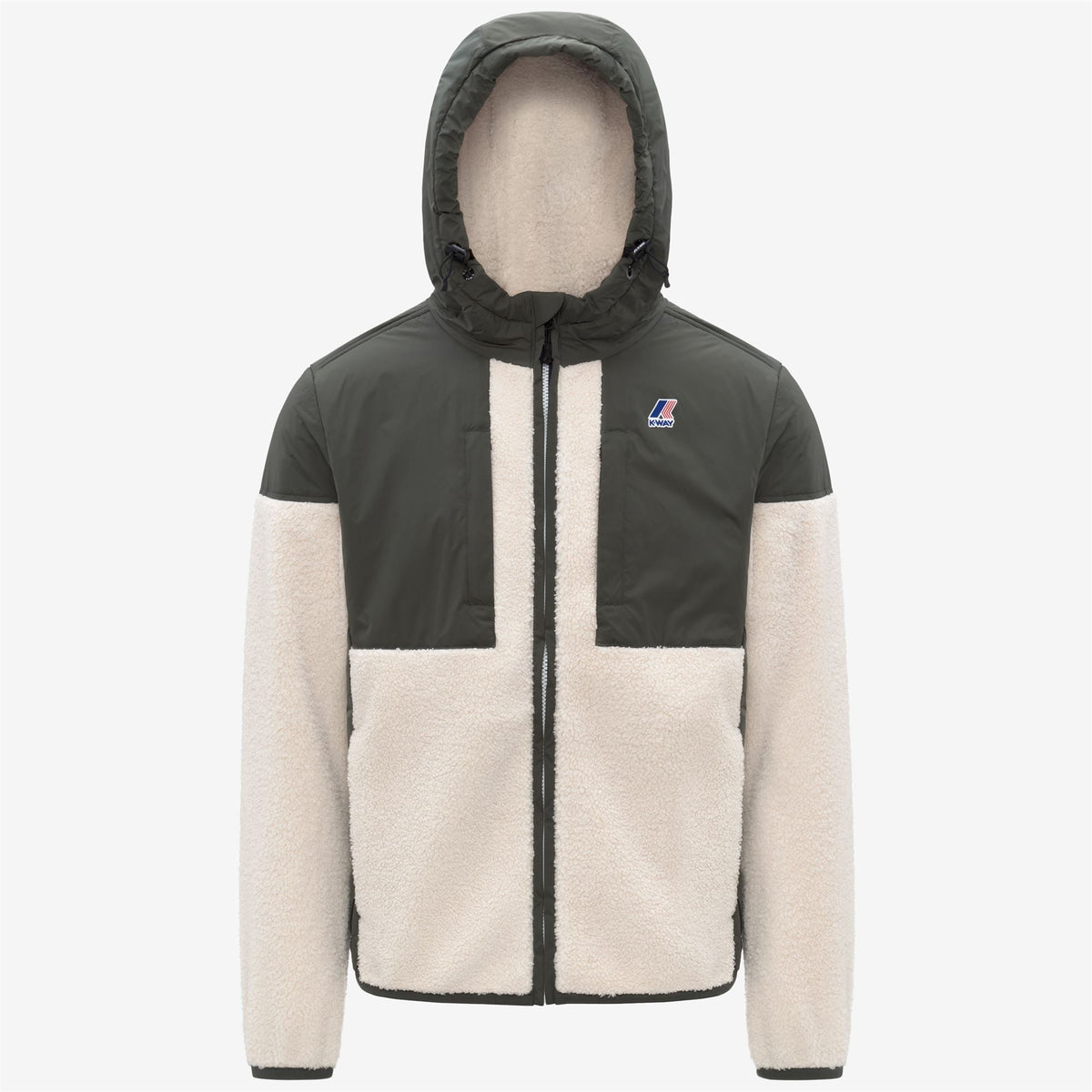 SAMSON 4.0 ORSETTO - Polaire - Sweat à capuche zippé intégral - Unisexe - GREEN BLACKISH--Ecru