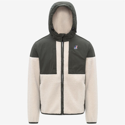 SAMSON 4.0 ORSETTO - Polaire - Sweat à capuche zippé intégral - Unisexe - GREEN BLACKISH--Ecru