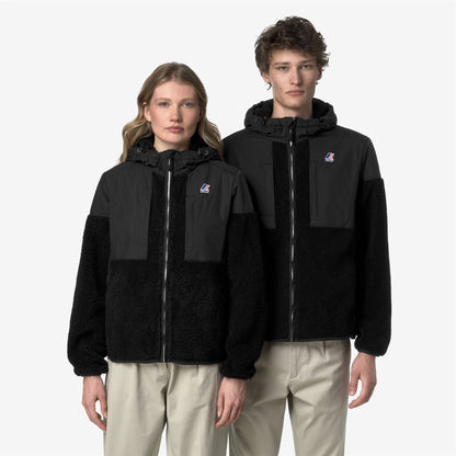 SAMSON 4.0 ORSETTO - Polaire - Sweat à capuche zippé intégral - Unisexe - Black Pure