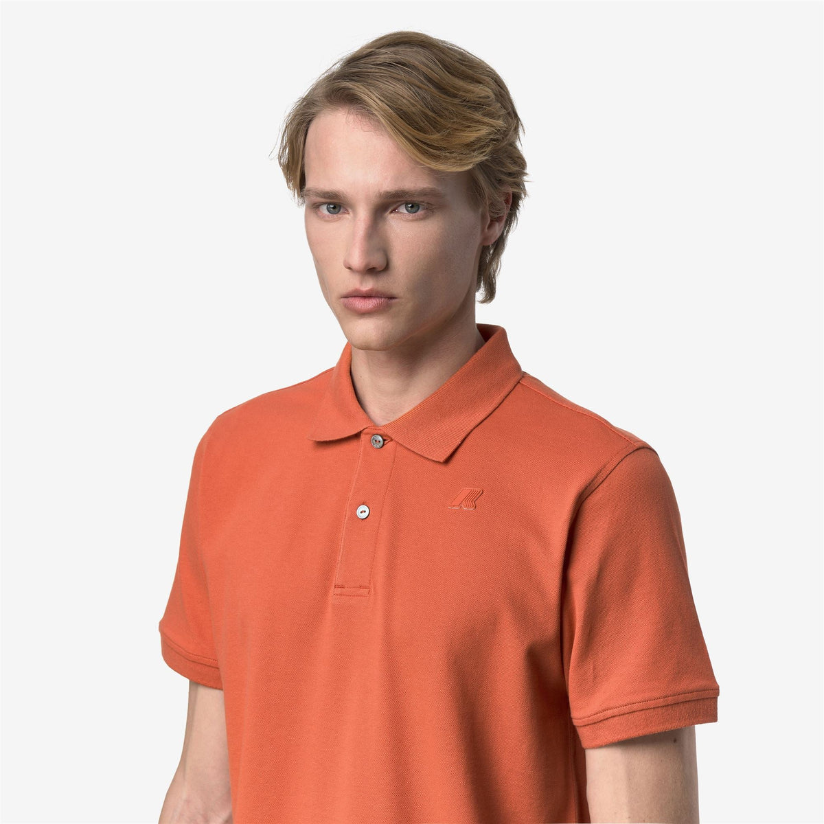 AMEDEE PIQUE SLIM - Polos - Polo - Homme - Orange Brownish