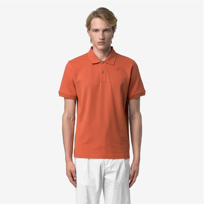 AMEDEE PIQUE SLIM - Polos - Polo - Homme - Orange Brownish