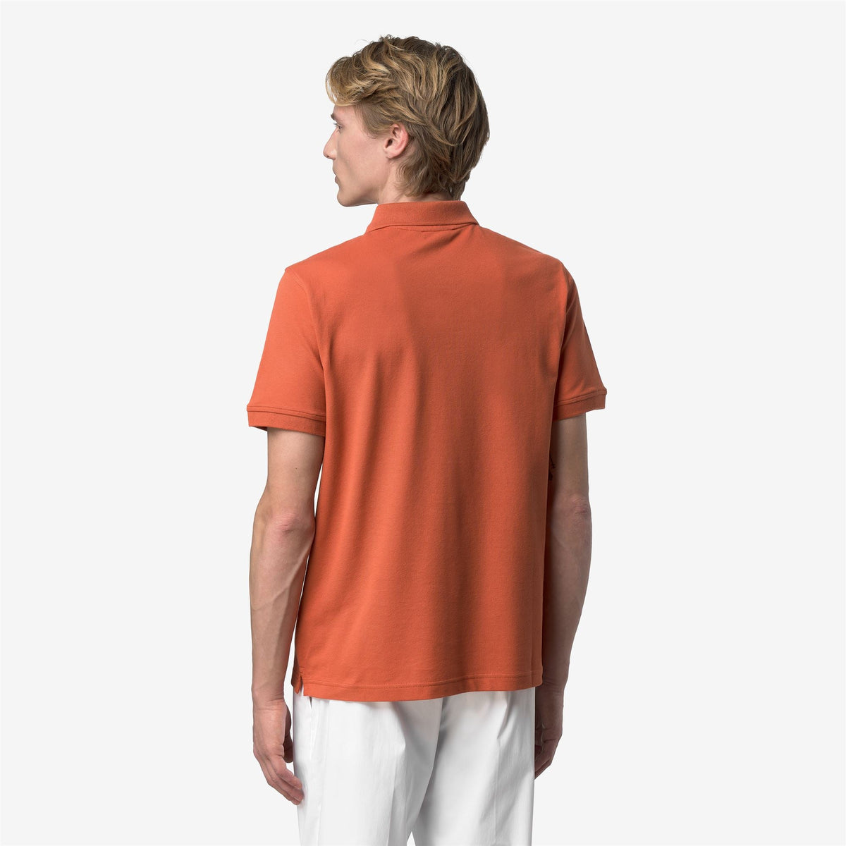 AMEDEE PIQUE SLIM - Polos - Polo - Homme - Orange Brownish