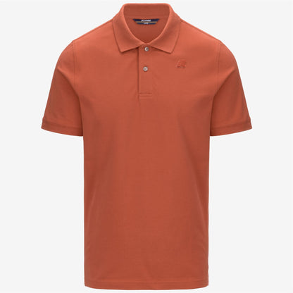 AMEDEE PIQUE SLIM - Polos - Polo - Homme - Orange Brownish